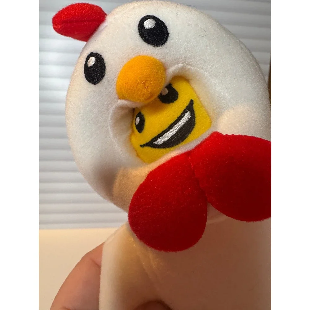 Lego Chicken Man Guy Plush Soft Toy‎ 9 inches Tall Excellent Condition